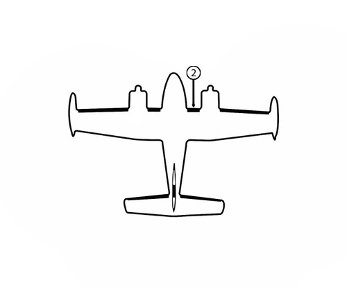 GOODRICH P27S-7D5070-52 FASTboot® Cessna 335 RH Fuselage - Nacelle De-Ice Boot