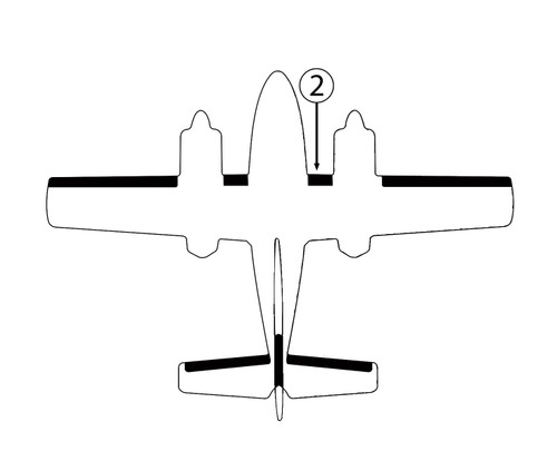 GOODRICH P25S5D5124-02 FASTboot® Cessna T-303 RH Inboard Wing De-Ice Boot
