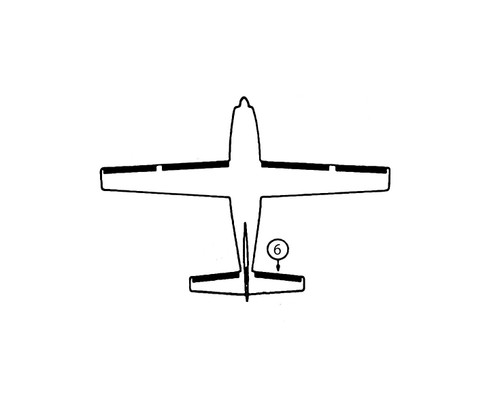 GOODRICH 25S5D5170-04 Cessna P210R, 210R & T210R RH Horizontal Stabilizer De-Ice Boot