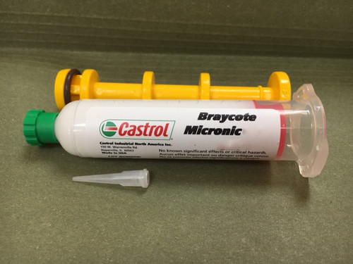 Castrol® Braycote™ Micronic 1613 Low-Colatility Low-Temperature Perfluoroether NLGI #2 Grease - 2 oz Syringe