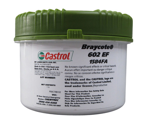 Castrol® Braycote™ 602 EF Molybdenum Disulfide NGLI #2 Grease - 1 lb Jar