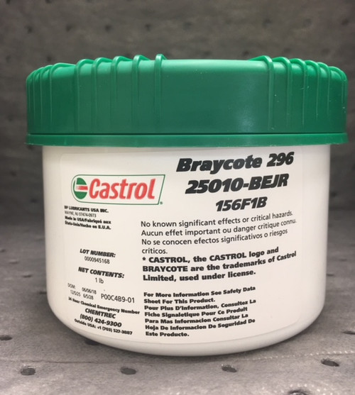 Castrol® Braycote™ 296 Sub-Micronic Extreme Low Volatility Grease - 1 lb Jar