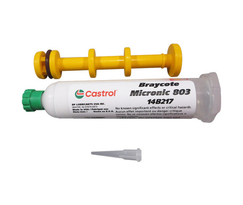 Castrol® Braycote™ Micronic 803 Perfluoroether Vacuum Grease - 2 oz Syringe