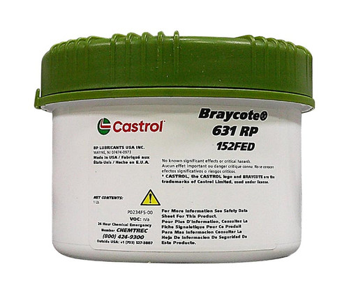 Castrol® Braycote™ 631 RP Perfluoroether Rust Inhibited Oxygen Compatible Grease - 1 lb Jar