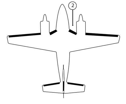 GOODRICH 25S-7D5026-08 Piper PA31 RH Fuselage - Nacelle De-Ice Boot