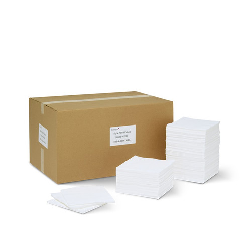 Sontara® AC 99 White Flat 8.75" x 8.75" Cheesecloth Replacement Aerospace Grade Wipe - 3000 Wipe Box