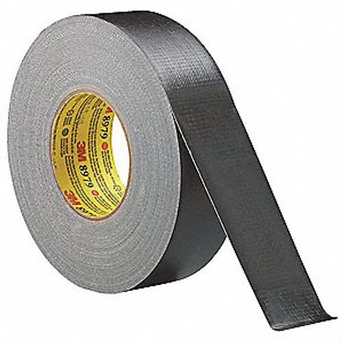 3M™ 048011-53918 Performance Plus™ 8979 Black 12.1 Mil Duct Tape - 1.88" x 60 Yard Roll - 24/Case