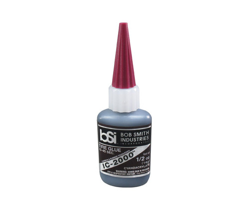 Bob Smith Industries 117 IC-2000™ Black Rubber-Toughened Extra-Stregth Glue - 14.2 Gram (1/2 oz) Bottle - 24/Case
