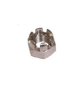 Aeronautical Standard AN310C14 Stainless Steel Nut, Plain, Castellated, Hexagon - 5/Pack