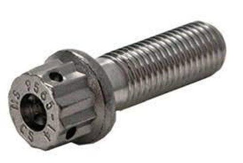 Military Standard MS9556-21 Stainless Steel Double Hexagon Extended Washer Head Bolt, Machine
