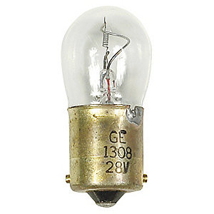 GE Lighting 1308 B6 28-Volt / 3-Watt Lamp, Incandescent
