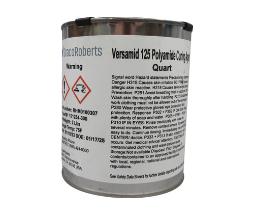 Versamid 125 Medium Viscosity Reactive Polyamide Resin - Quart Can