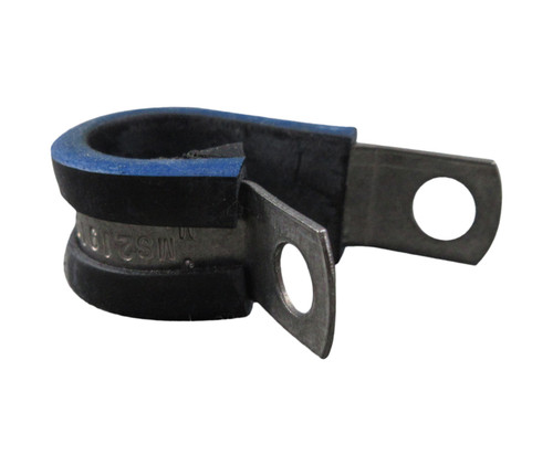 Military Standard MS21919WCG7 Stainless Steel Cushioned Clamp, Loop