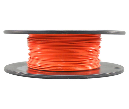 Military Specification M22759/16-20-3 Orange 20 AWG PTFE Tapes/Coated Fiberglass Braid Wire - 100-Ft/Roll