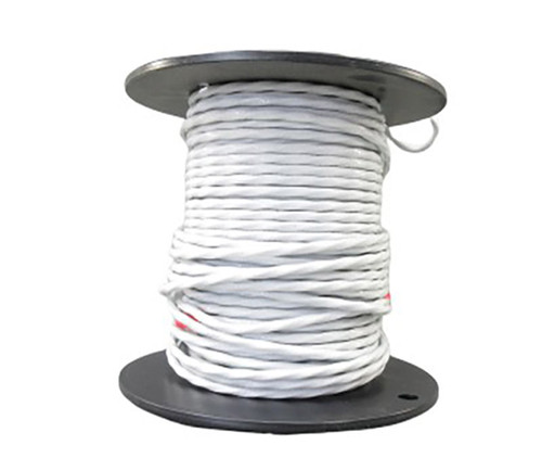 Military Specification M27500/18TG3T14 White Jacket 18 AWG 3 Conductor Shielded Cable - 50-Foot Length