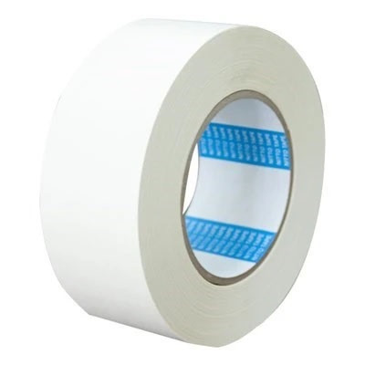 NITTO P-55 White 17 mil 1" White BMS 5-133G Type II, Class 1 Spec Flame Retardant Double-Coated Cloth Tape - 25 Yard Roll - 44/Case