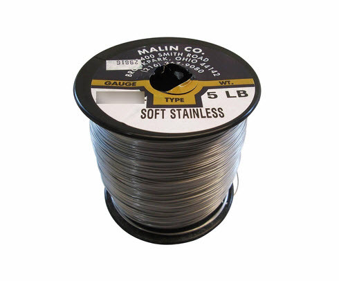 Military Standard MS20995C15 Stainless Steel 0.015" Diameter Safety Wire - 5 lb Roll - 10/Case