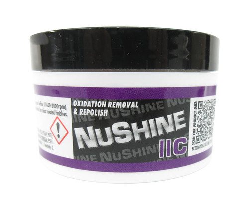 Nuvite® Nushine II® Grade C Oxidation Removal & Re-Polish Metal Polishing Compound - 1/4 Jar - 24/Case