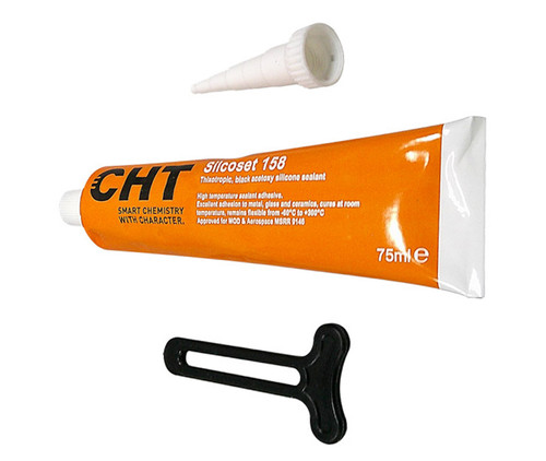 CHT Silcoset 158 (RTV 1008A) Black Adhesive Sealant - 75ml Tube