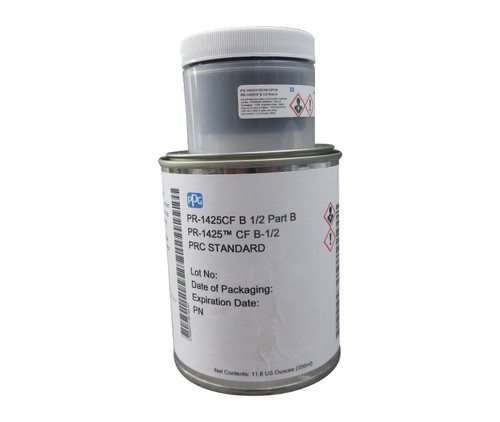 PPG® PR-1425CF B-1/2 Black PRC Standard Spec Chrome-Free Windshield & Canopy Sealant - Pint - 16/Case