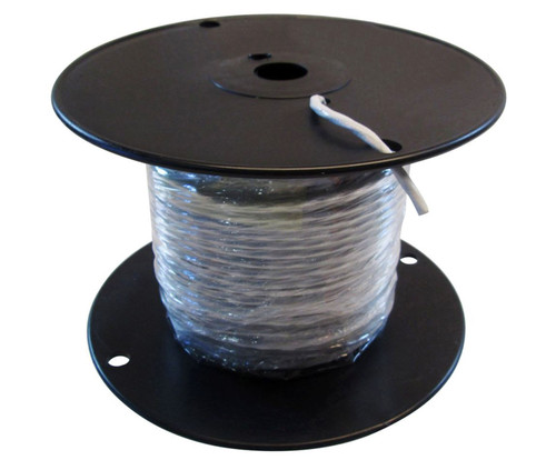 Military Specification M27500/16TG2T14 White Jacket 16 AWG 2 Conductor Shielded Cable - 100-Foot Length