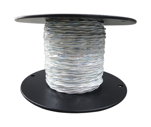 Military Specification M27500/16ML2U00 White Jacket 16 AWG 2 Conductor Cable - 100-Foot Length