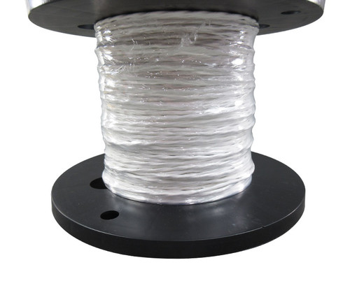 Military Specification M27500/20RC2S06 White Jacket 20 AWG 2 Conductor Shielded Cable - 75-Foot Length