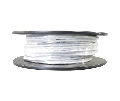 Military Specification M27500/24TG3T14 White Jacket 24 AWG 3 Conductor Shielded Cable - 500-Foot Length