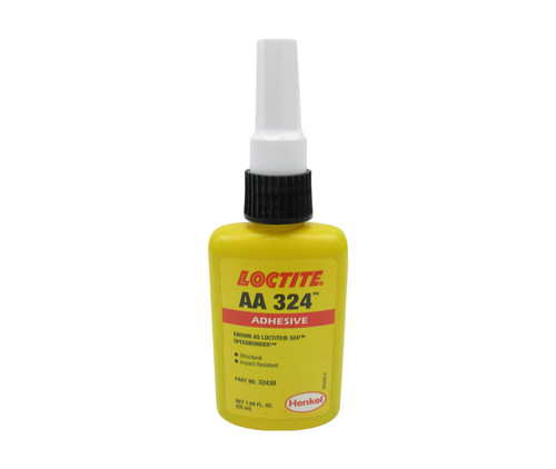 Henkel 32430 LOCTITE® AA 324™ SPEEDBONDER™ Transparent High Impact Structural Adhesive - 50 mL (1.69 oz) Bottle