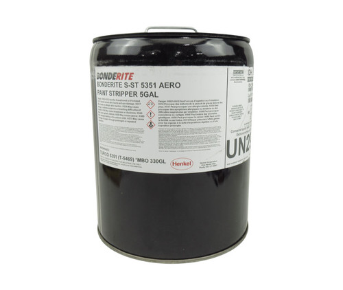 Henkel 596971 BONDERITE® S-ST 5351 AERO Viscous Epoxy & Polyurethane Paint Stripper - 5 Gallon Closed Head Pail with Bung