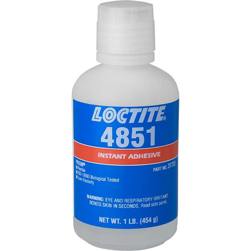 Henkel 37733 LOCTITE® 4851™ PRISM® Clear Instant Adhesive - 454 Gram (1 lb) Bottle