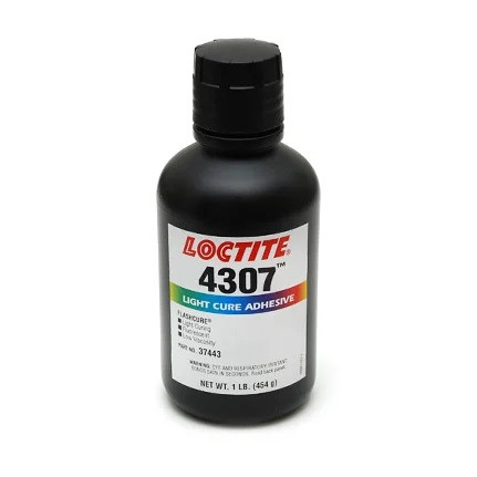 Henkel 37443 LOCTITE® 4307™ Light Cure Cyanoacrylate Adhesive - 454 Kg (1 lb) Bottle