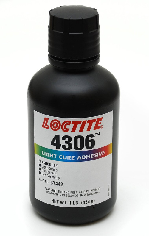 Henkel 37442 LOCTITE® 4306™ Light Cure Cyanoacrylate Adhesive - 454 Gram (1 lb) Bottle