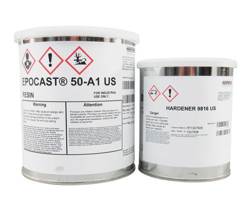 HUNTSMAN® EPOCAST® 50-A1/9816 Amber Huntsman Standard Spec High-Strength Epoxy Laminating System - Quart Kit