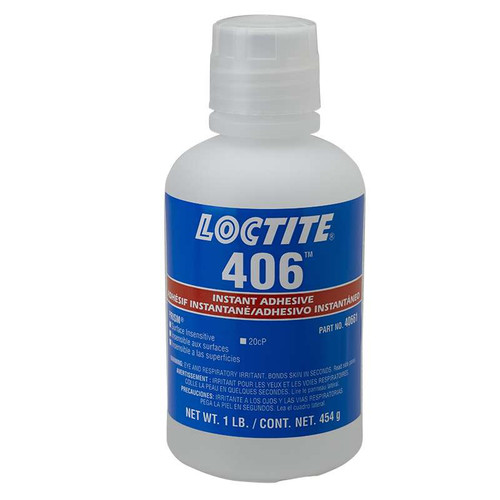 Henkel 40661 LOCTITE® 406™ PRISM® Clear Instant Adhesive - 454 Gram (1 lb) Bottle - 10/Case