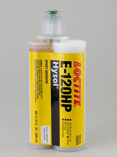 Henkel 29354 LOCTITE® EA E-120HP™ HYSOL® Ultra Strength Epoxy Adhesive - 200 mL (6.76 oz) Twin (Dual) Cartridge