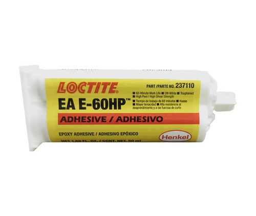 Henkel 29319 LOCTITE® EA E-60HP™ HYSOL® Off-White Toughened Industrial-Gr Solid Epoxy Adhesive - 50 mL (1.69 oz) Dual Cartridge