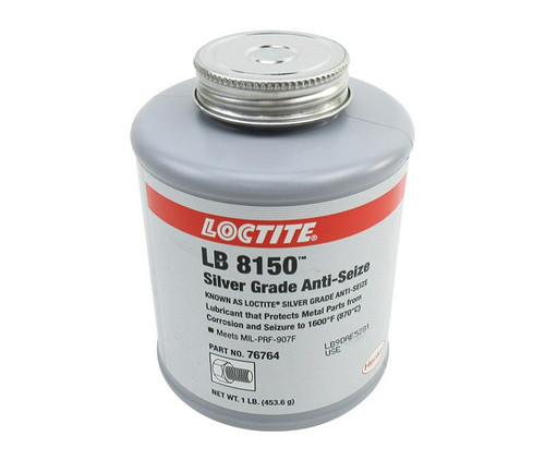 Henkel 76764 LOCTITE® LB 8150™ Silver Grade Anti-Seize Paste - 453.6 Gram (1 lb) Brush Top Jar