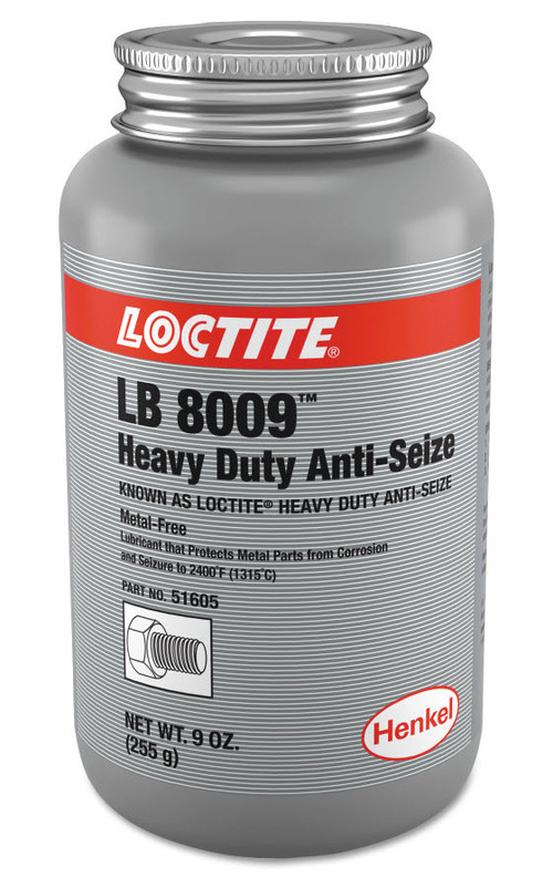 Henkel 51605 LOCTITE® LB 8009™ Gray Heavy-Duty Anti-Seize - 255 Gram (9 oz) Bottle
