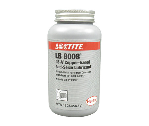 Henkel 51147 LOCTITE® LB 8008™ C5-A® Copper Based Anti-Seize Lubricant - 226.8 Gram (8 oz) Brush Top Bottle