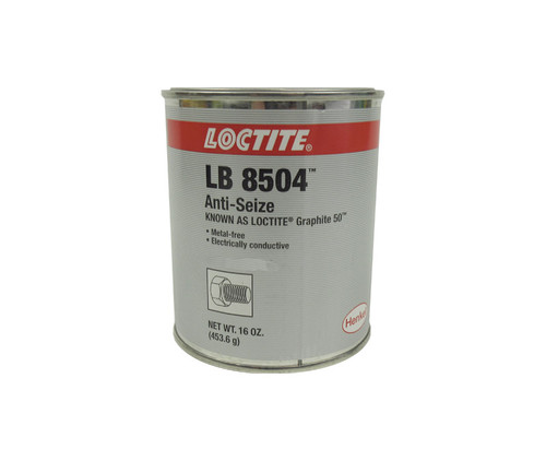 Henkel 51084 LOCTITE® LB 8504™ Graphite 50 Gray Thread Lubricant Anti-Seize - 453.6 Gram (16 oz) Can