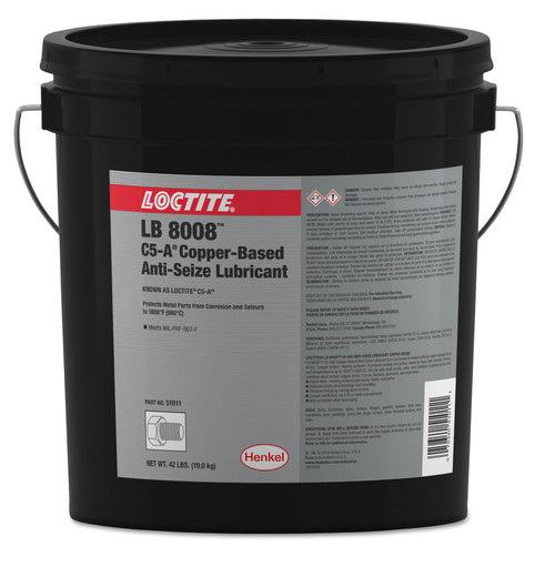 Henkel 51001 LOCTITE® LB 8008™ C5-A® Copper Based Anti-Seize Lubricant - 19.0 Kg (42 lb) Pail
