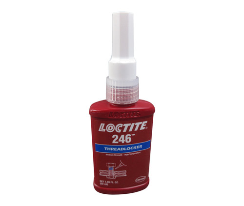 Henkel 29514 LOCTITE® 246™ High Temperature Medium Strength Blue Threadlocker - 50 mL (1.69 oz) Bottle