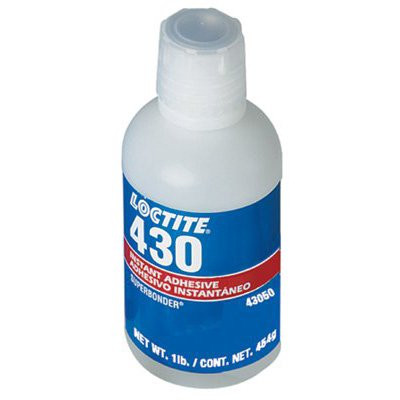 Henkel 43061 LOCTITE® 430™ SUPERBONDER® Transparent Instant Adhesive - 454 Kg (1 lb) Bottle