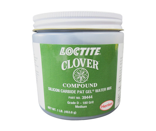 Henkel 39444 LOCTITE® CLOVER® Gray Grade D / 180 Grit Silicon Carbide Pat Gel Water Mix Paste - 453.6 Gram (16 oz) Can