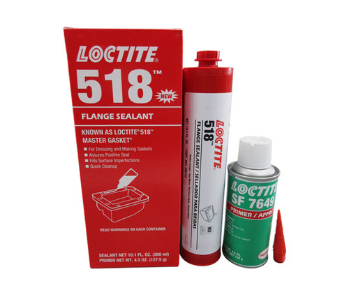 Henkel 22424 LOCTITE® 518™ Red Gasket Eliminator Flange Sealant - 300 mL (10.15 oz) Kit - 10/Case