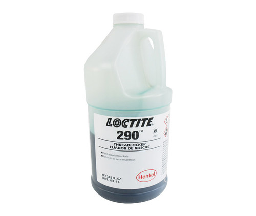 Henkel 29043 LOCTITE® 290™ Green Low Viscosity Wicking Grade Threadlocking Liquid - Liter Bottle - 4/Case