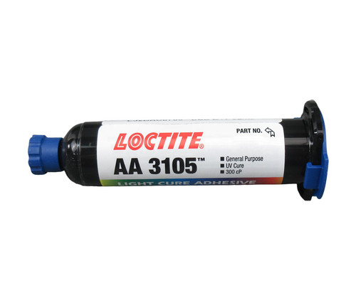 Henkel 23695 LOCTITE® AA 3105™ Transparent Light Cure Adhesive - 25 mL (0.85 oz) Syringe
