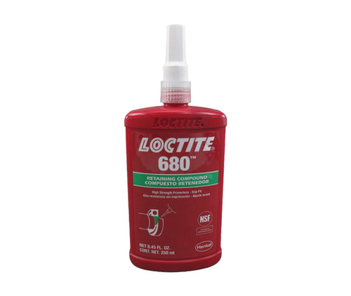 Henkel 68060 LOCTITE® 680™ Green High Strength-Viscosity Retaining Compound - 250 mL (8.45 oz) Bottle