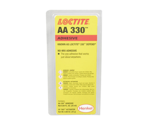 Henkel 20251 LOCTITE® AA 330™ Pale-Yellow General-Purpose Structural Bonder - 25 mL (21.13 oz) Kit